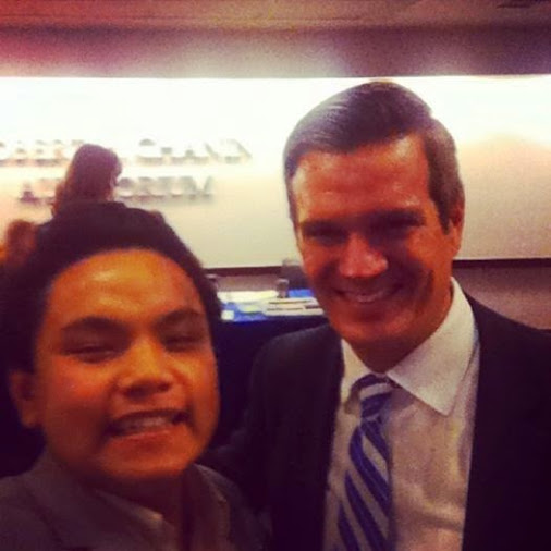 Meeting and discussing with Mr. Chris Whatley (UNA-USA Executive Director) about security and peacekeeping plan for Southeast Asia.